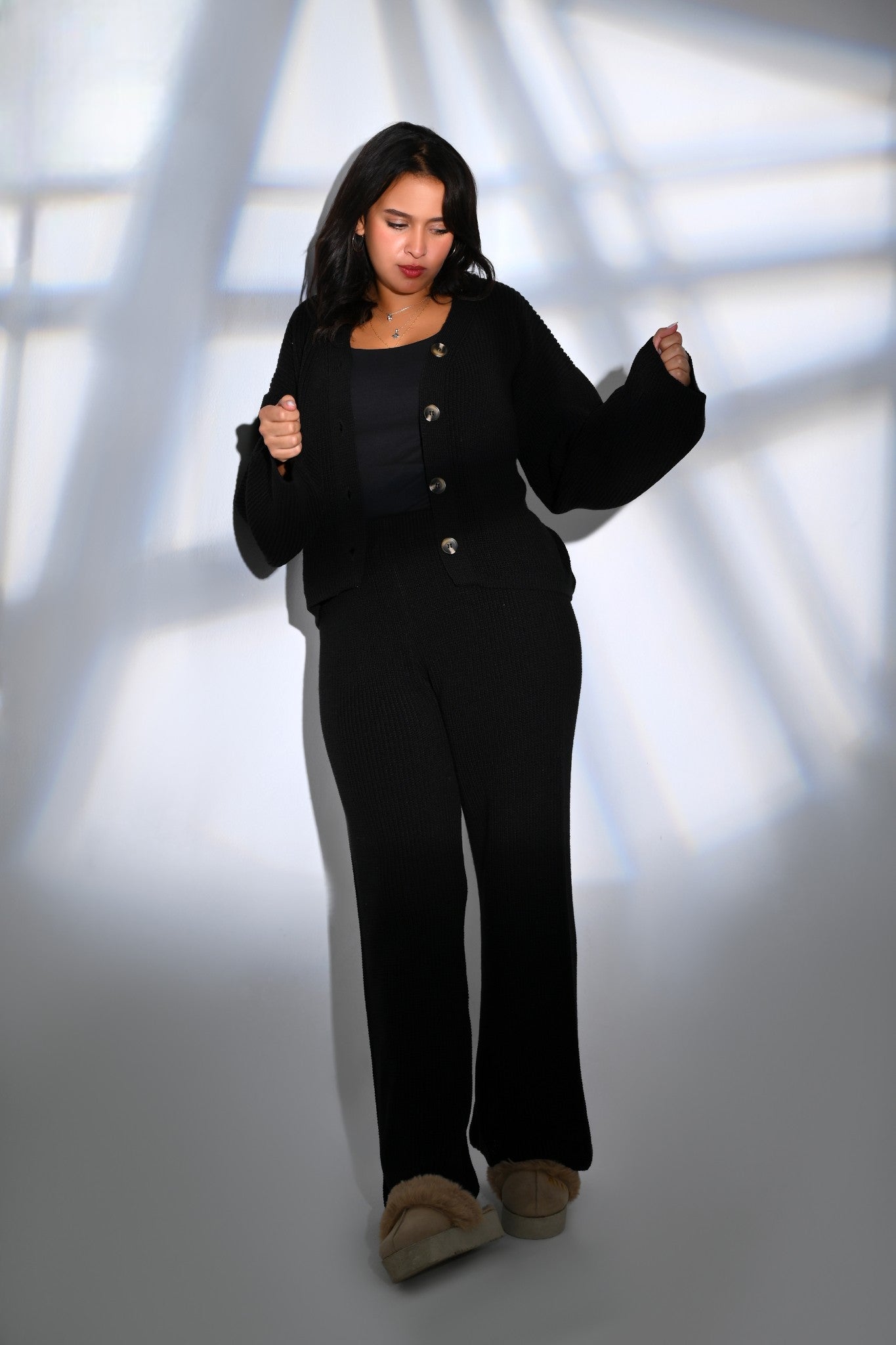 MILANO KNIT SUIT (BLACK)