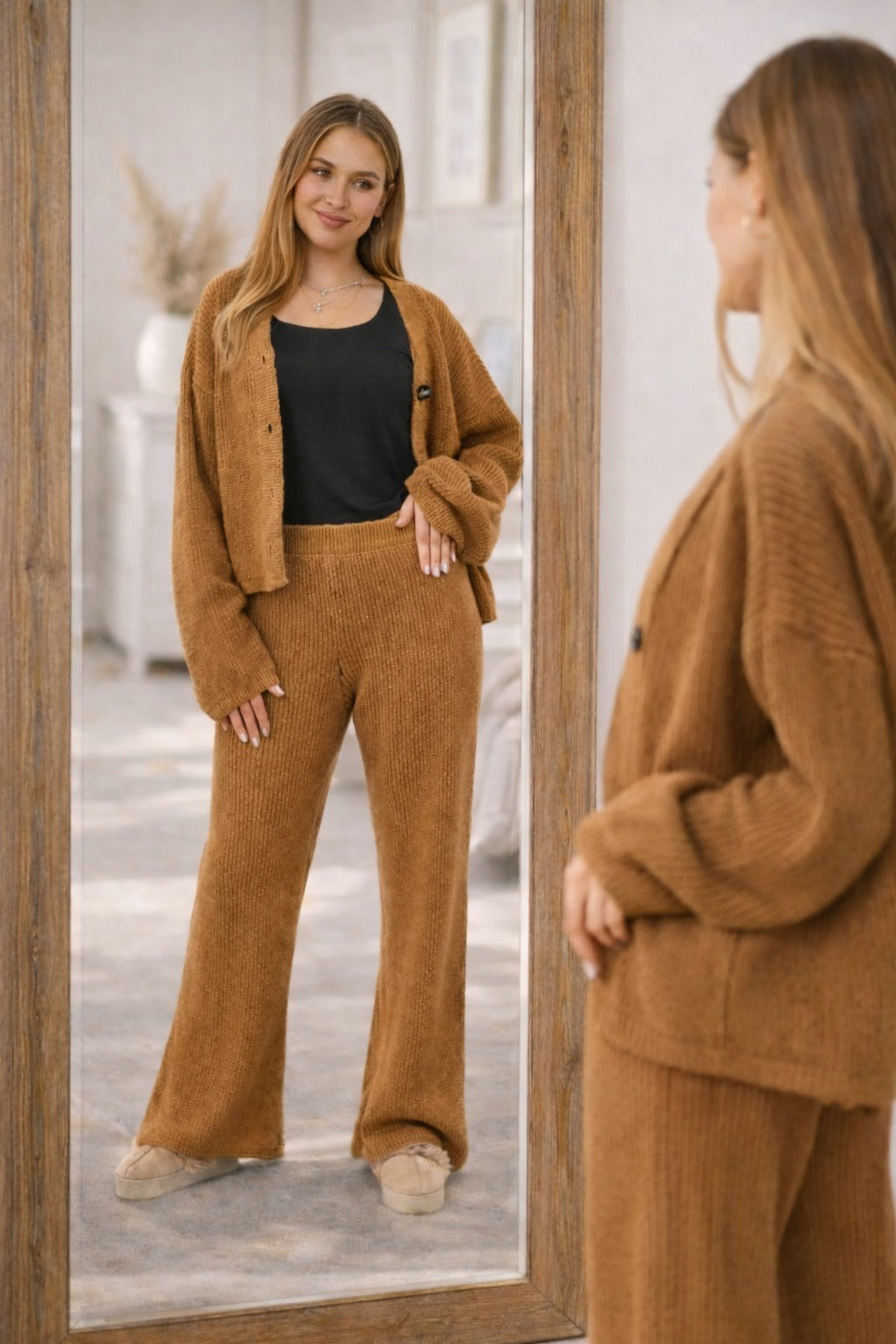 MILANO KNIT SUIT (BROWN)