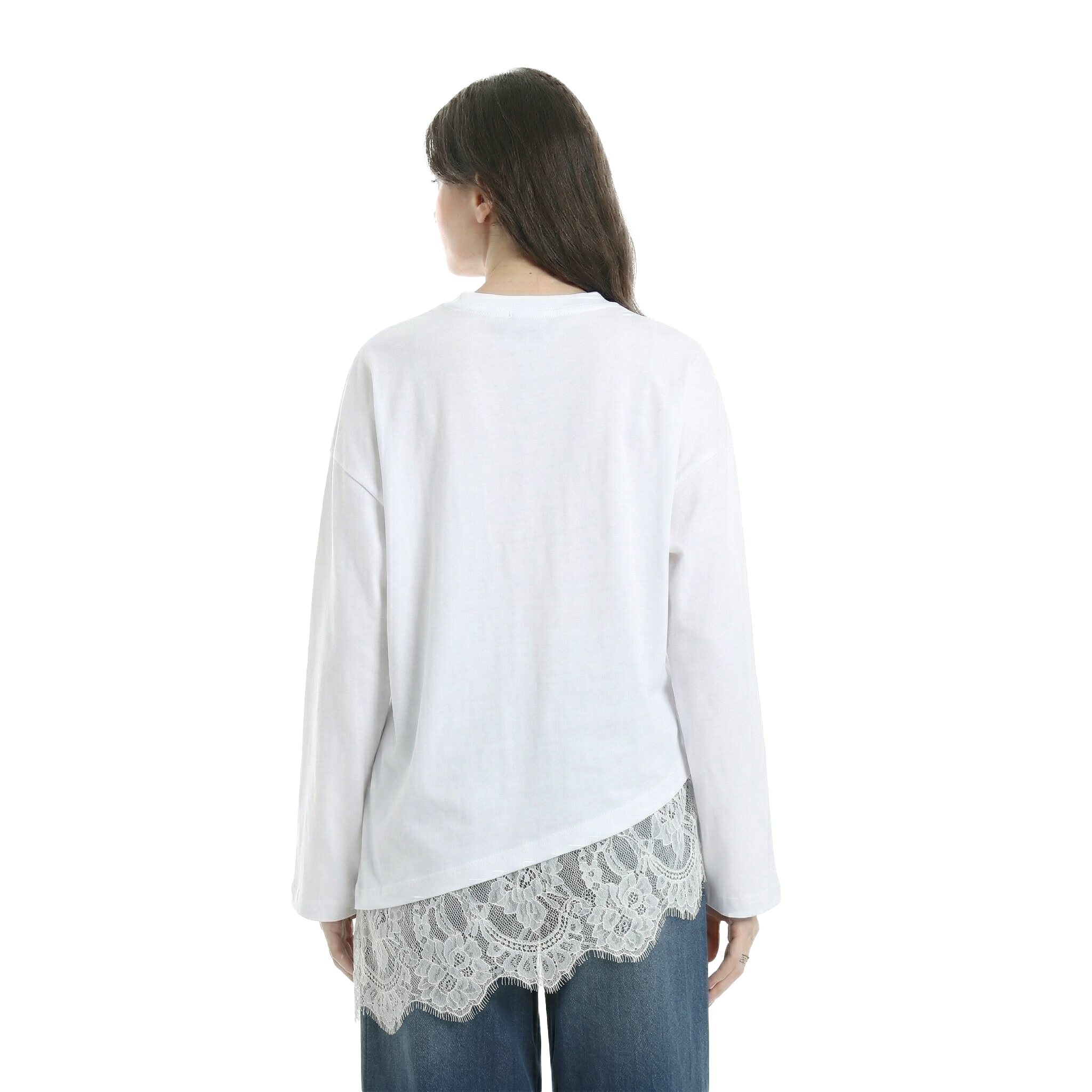 Crew neck long sleeve top