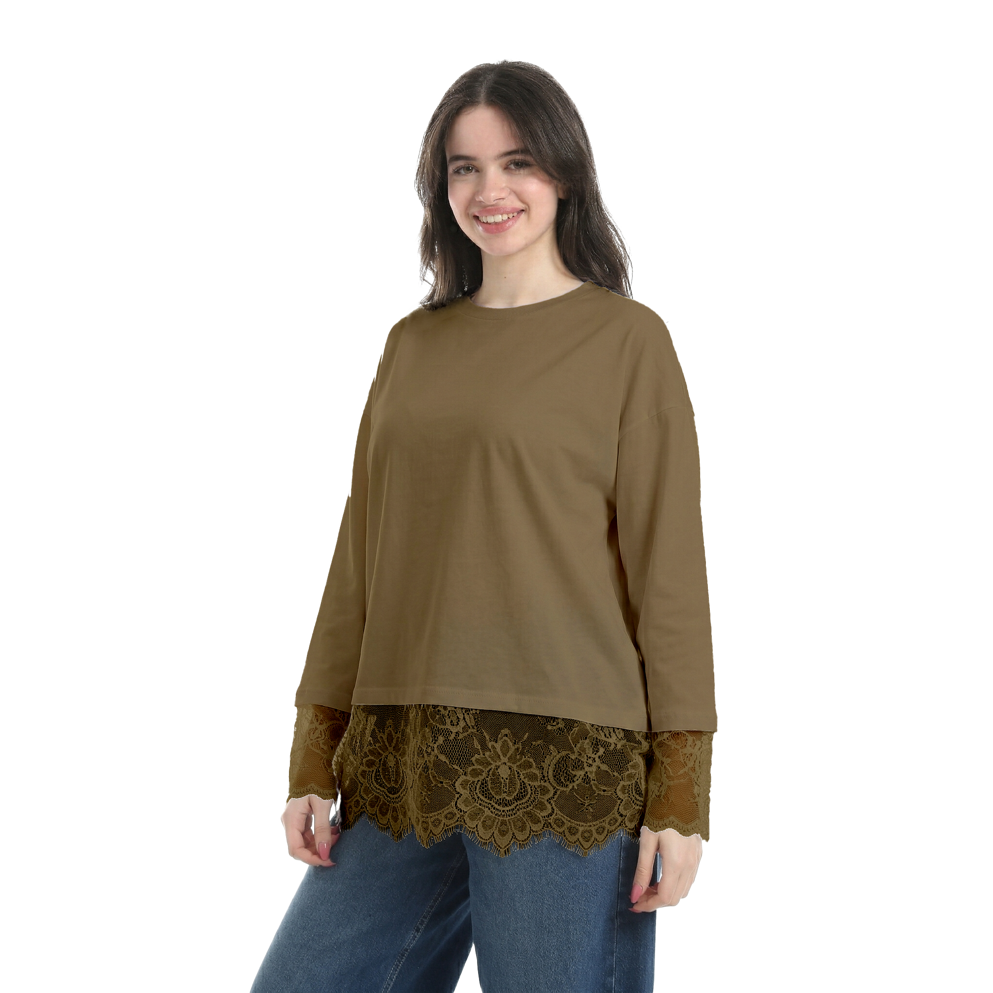 Lace Detail long sleeve top