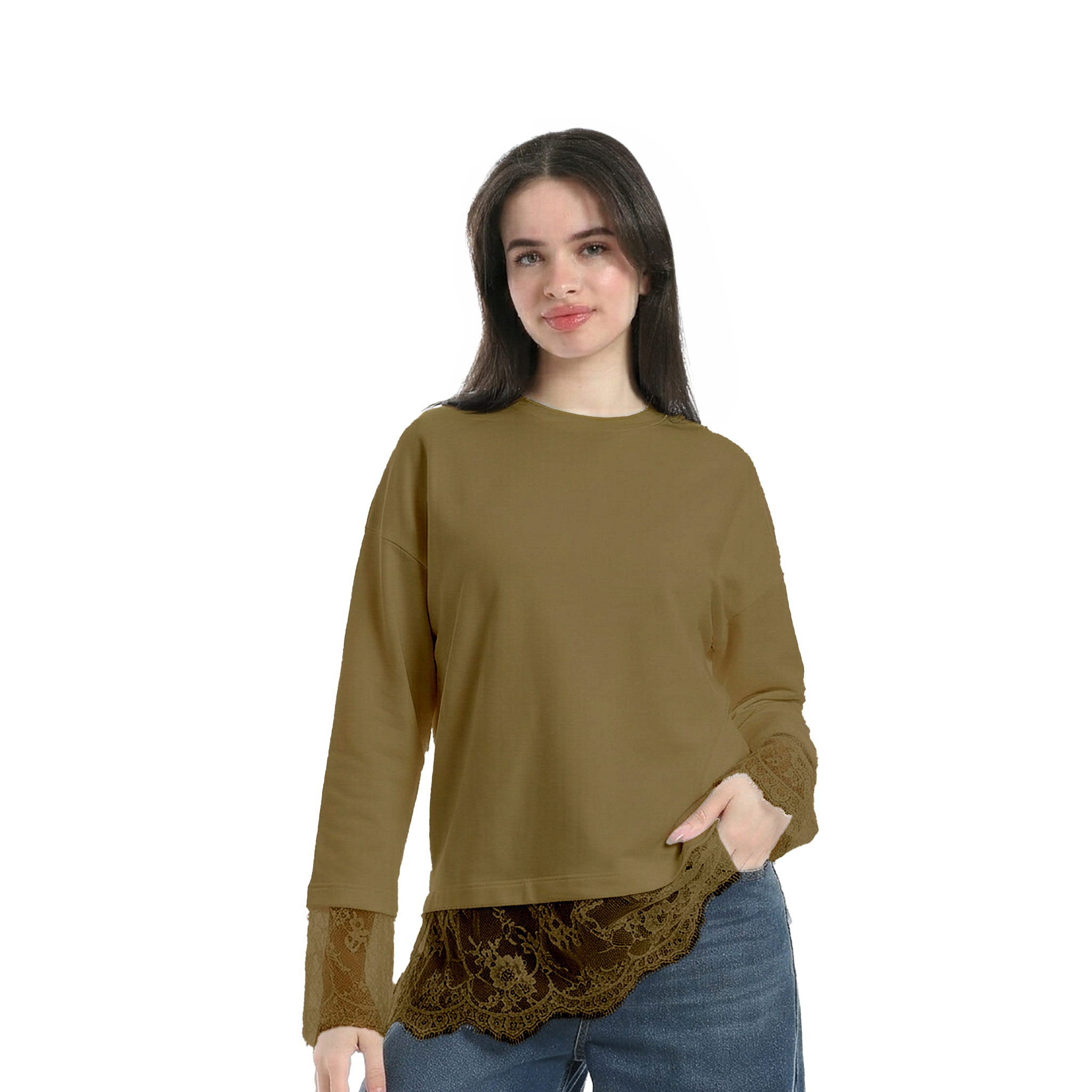 Lace Detail long sleeve top