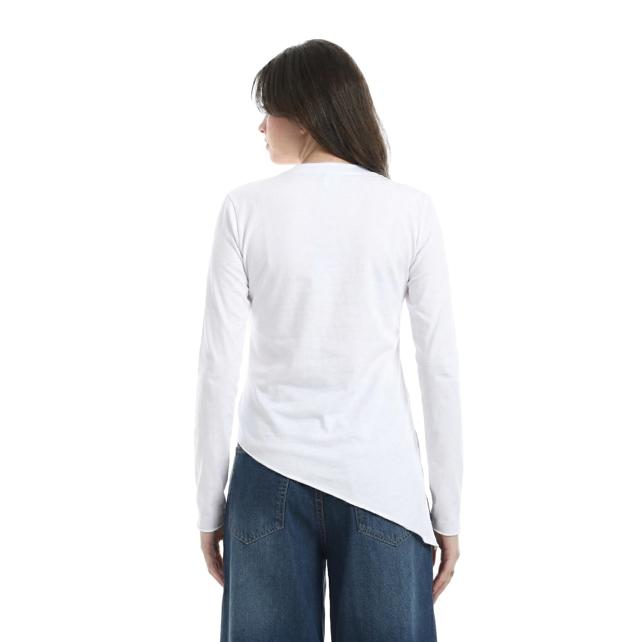 Crew neck long sleeve top