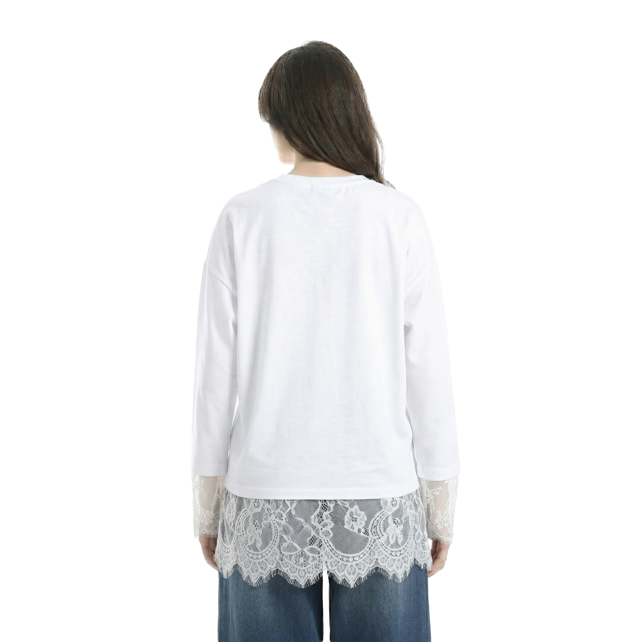 Lace Detail long sleeve top