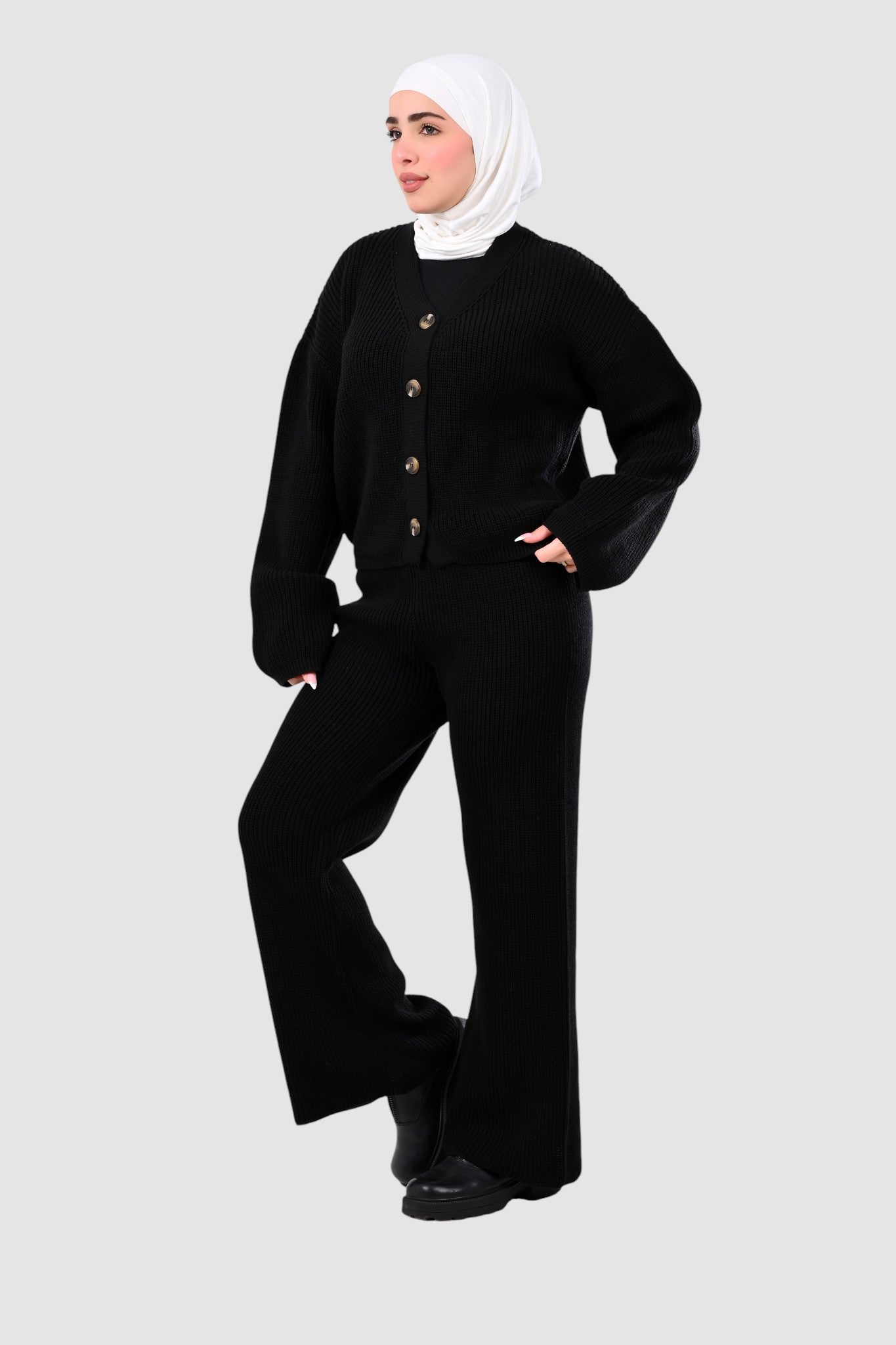 MILANO KNIT SUIT (BLACK)