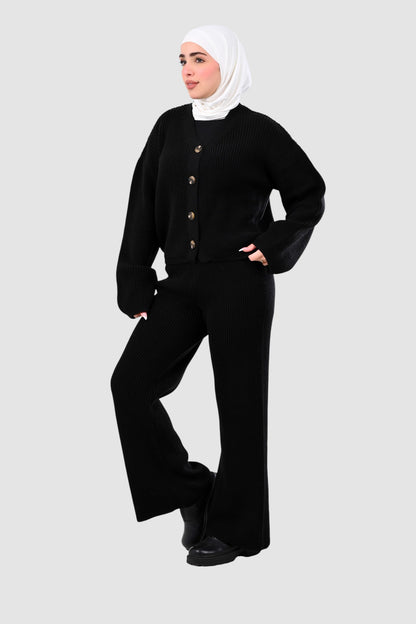 MILANO KNIT SUIT (BLACK)