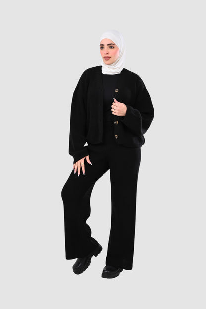 MILANO KNIT SUIT (BLACK)