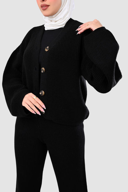 MILANO KNIT SUIT (BLACK)