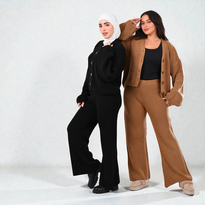 MILANO KNIT SUIT (BROWN)