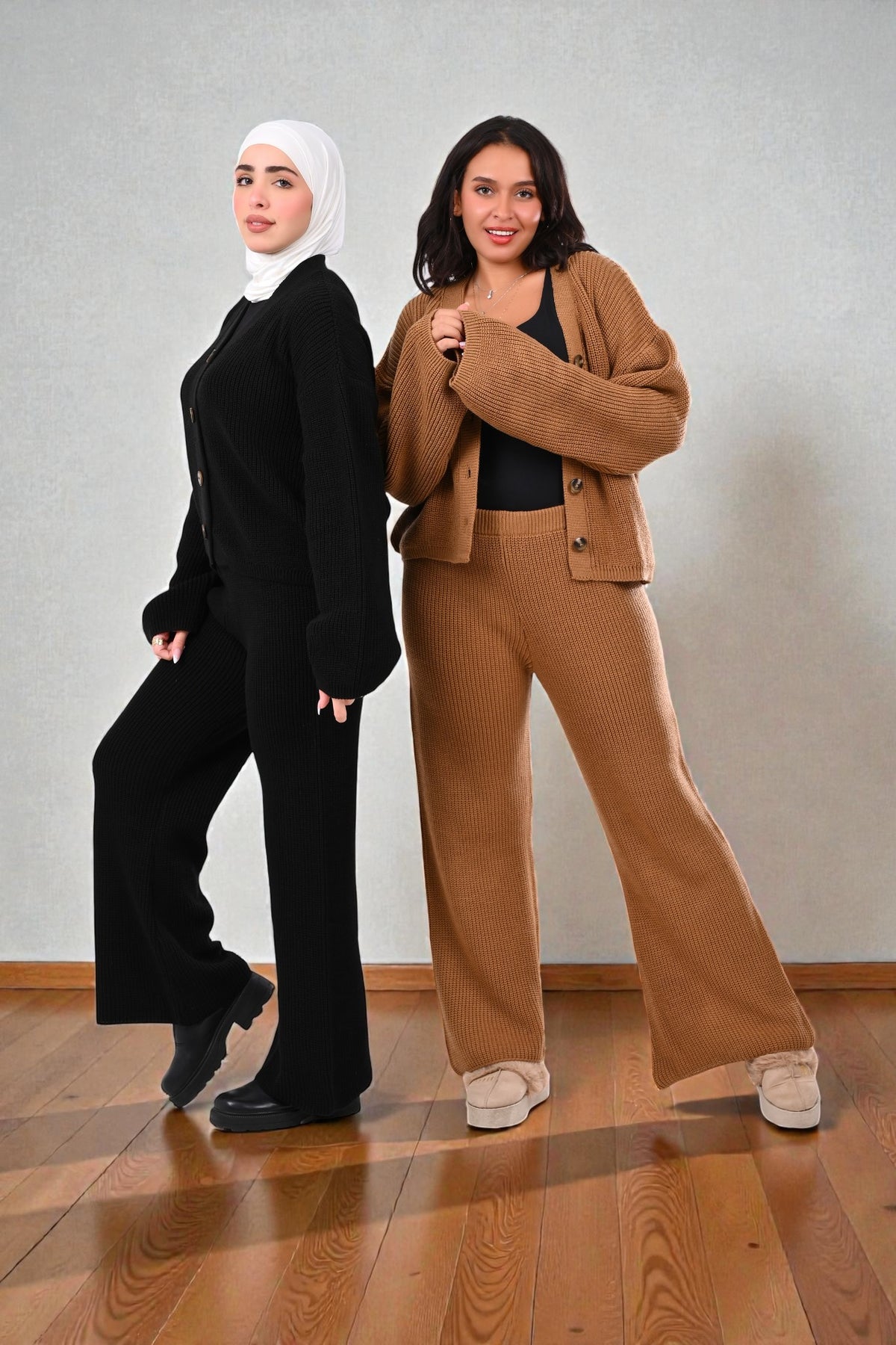 MILANO KNIT SUIT (BROWN)