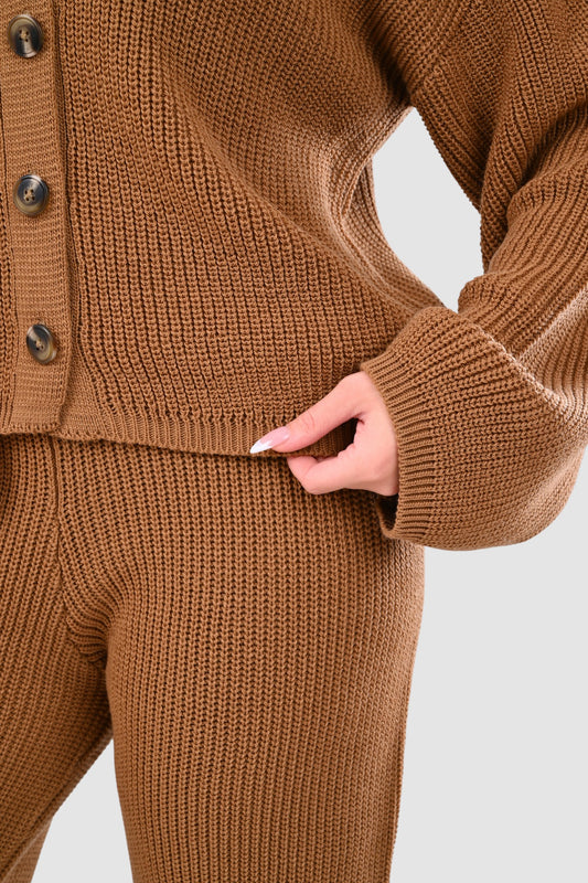 MILANO KNIT SUIT (BROWN)